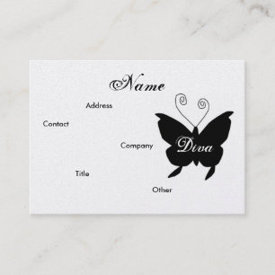Visite Carte de profil Diva Papillon I - Personnalisable