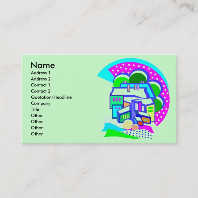 Visite Carte de profil d'usine (Devant)