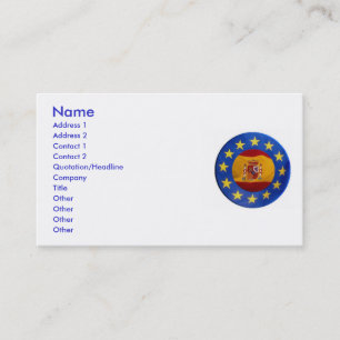 Visite Carte de profil Euro Espagne
