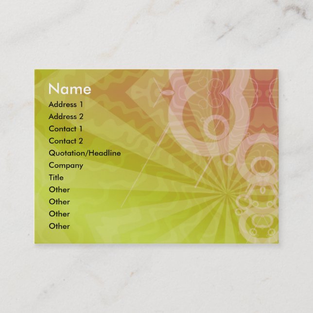Visite Carte de profil externe (Devant)