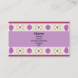 Visite Carte de profil Floral Deco