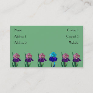 Visite Carte de profil Iris Garden