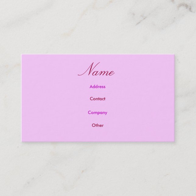Visite Carte de profil Mère I (Devant)