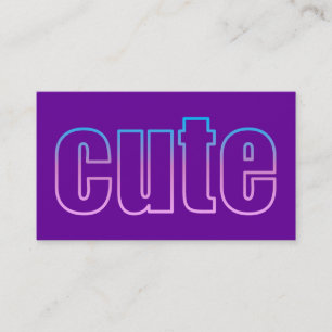 Visite carte de profil mignon
