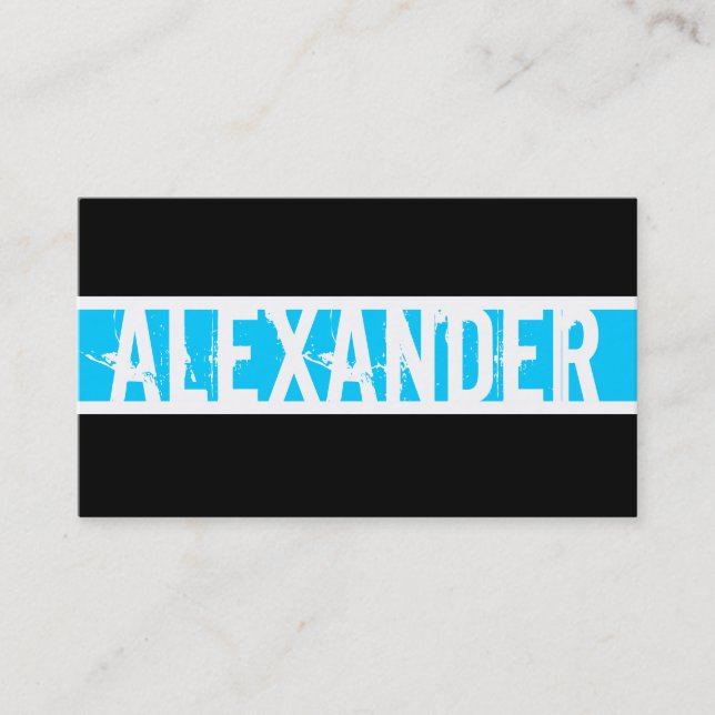 Visite Carte de profil Monogramme moderne (Devant)