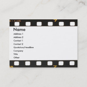 Visite Carte de profil négative
