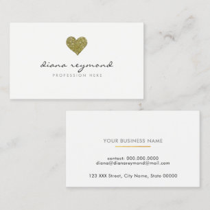 Visite carte de profil professionnelle / coeur d'amour fa