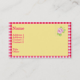 Visite Carte de profil Rose