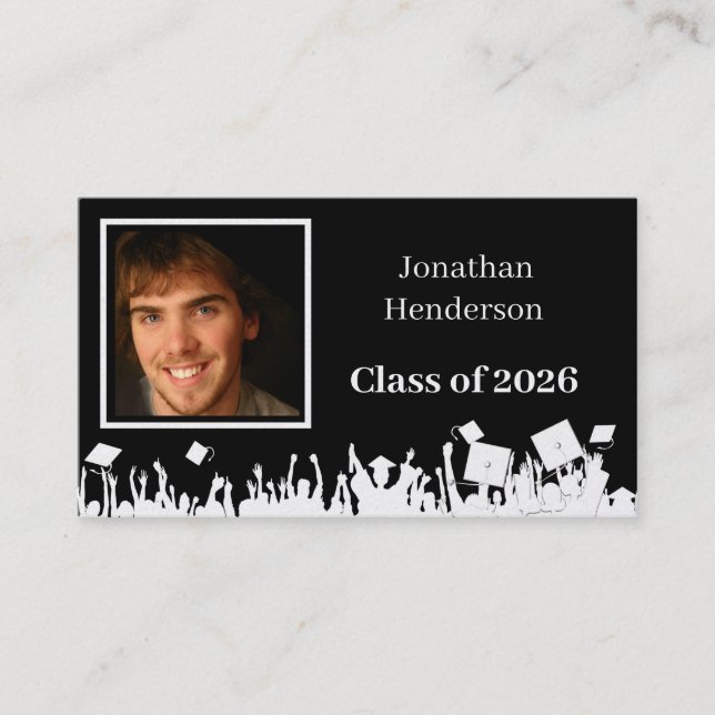 Visite Carte de profil senior avec vos photos (Devant)
