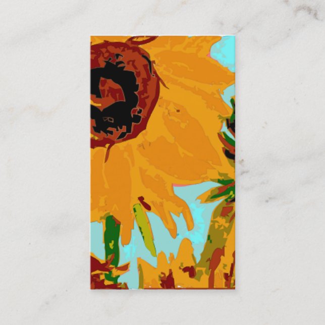 Visite Carte de profil Sunflower (Devant)