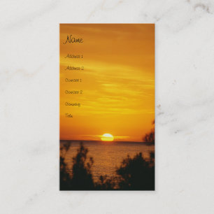 Visite Carte de profil Sunset