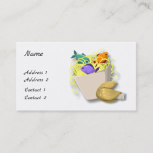 Visite Carte de profil Takeout, Fortune Cookie et Dragon