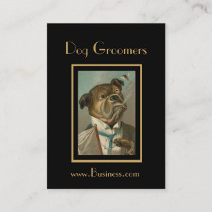 Visite Carte de profil Toiletteurs de chiens vintage