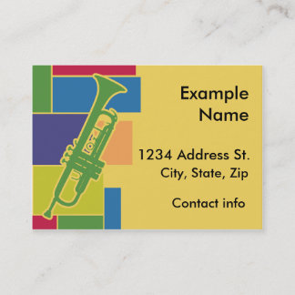 Visite Carte de profil Trumpet Colorblocks