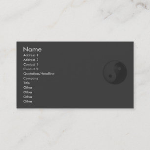 Visite Carte de profil Yin Yang