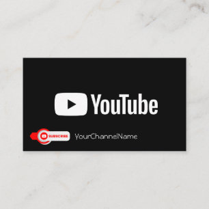 Visite Carte de publicité de canal