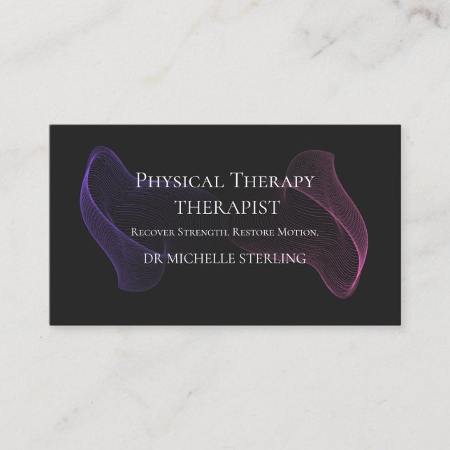 Visite Carte de rappel de rendez-vous de physiothérapie m (Devant)