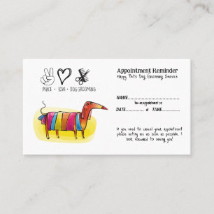 Visite Carte de rappel pour le dressage de chiens de Whim