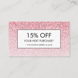 Visite Carte de réduction pour le salon de beauté et spa 