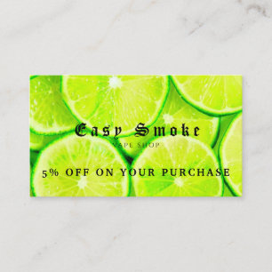 Visite Carte de réduction professionnelle Vape Shop