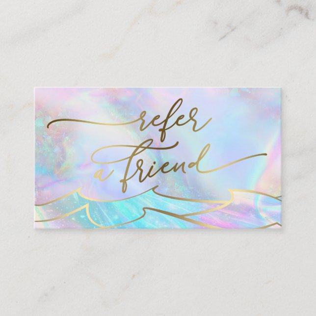 Visite carte de référence des vagues océaniques (Devant)