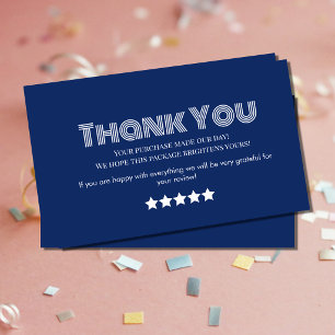 Visite Carte de remerciement pour entreprise artisanale
