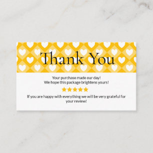 Visite Carte de remerciement pour petite entreprise   Sty