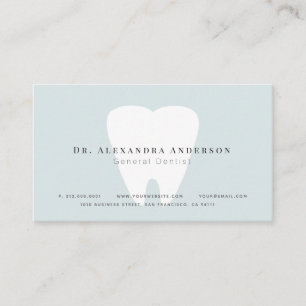 Visite Carte de rendez-vous Dentist Light Blue