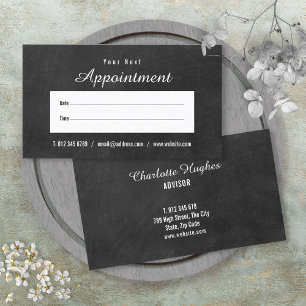 Visite Carte de rendez-vous simple sur tableau noir
