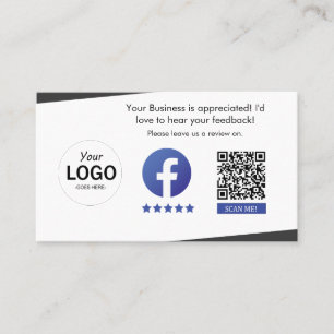 Visite Carte de révision Facebook