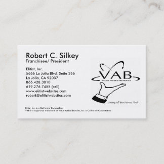 Visite Carte de Robert Silkey