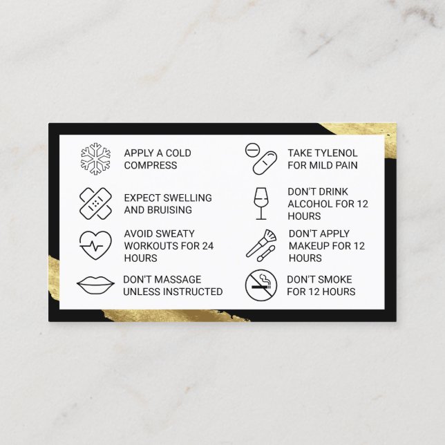 Visite  Carte de soins de fin de remplissage rose (Dos)