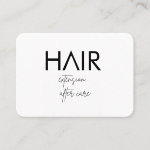 Visite CARTE DE SOINS POUR EXTENSION DE CHEVEUX (noir)