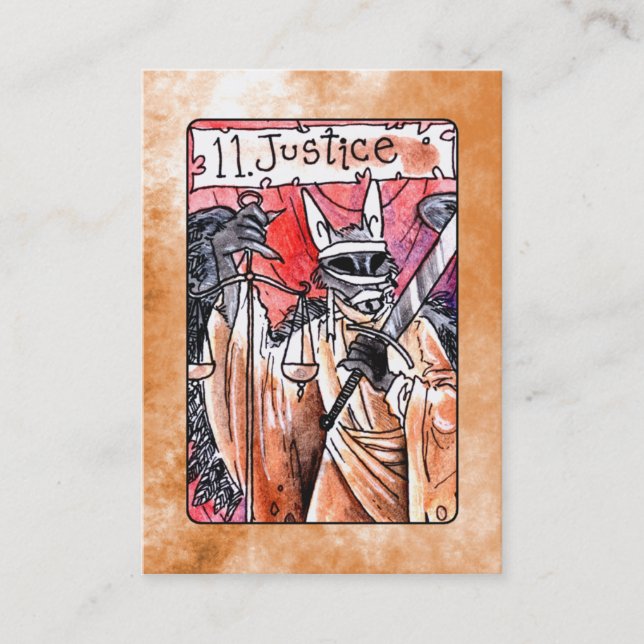 Visite Carte de tarot de justice (Devant)