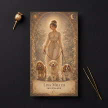 Carte de tarot Mystique céleste Femme Promeneur de
