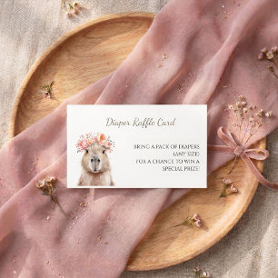 Visite Carte de tombola de couches • Baby Shower Capybara