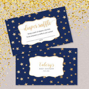 Visite Carte de tombola de la Marine Gold Stars