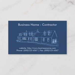 Visite Carte de visite: Contractant / Construction