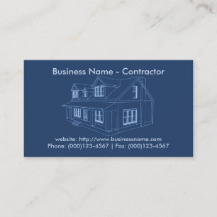 Visite Carte de visite: Contractant / Construction