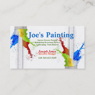 Visite Carte de visite-Échantillon (Série de peinture rév