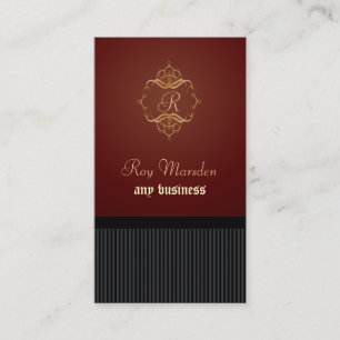 Visite Carte de visite, monogramme