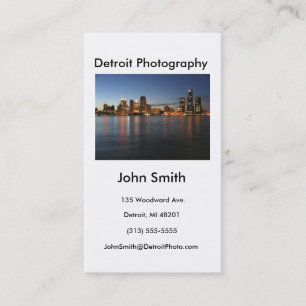 Visite Carte de visite, photographie de Detroit