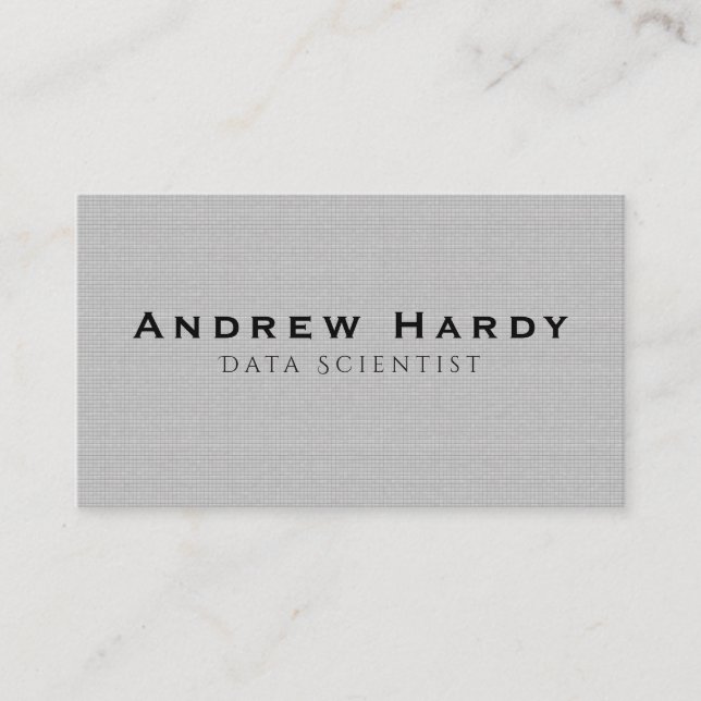 Visite Carte de visite, scientifique de données (Devant)