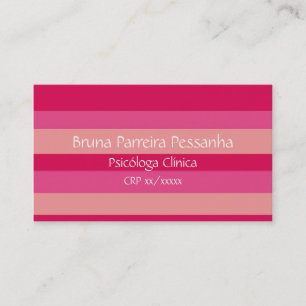 Visite Carte de visites rose listrasdo