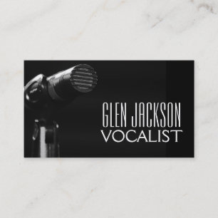 Visite Carte de vocaliste pour chanteur professionnel mod