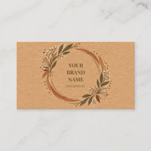 Visite Carte d'emballage de bracelet mini boho en papier