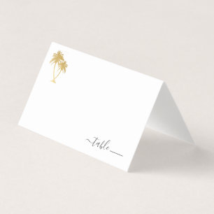 Visite Carte d'endroit de palmier d'or avec le poème de