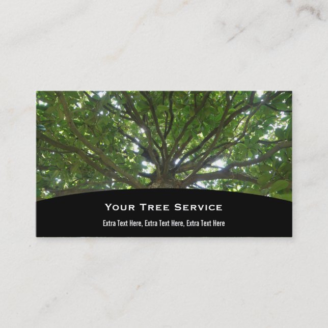 Visite Carte d'entreprise de services d'arbre (Devant)