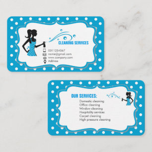 Visite Carte d'entreprise de services de nettoyage