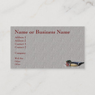 Visite Carte d'entreprise ou de profil Colorée Wood Duck